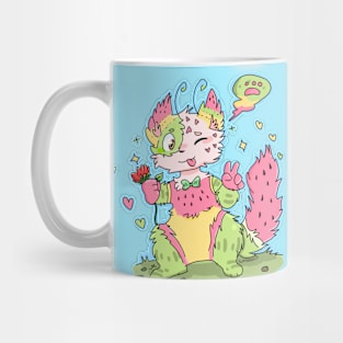 Watermelon cat Mug